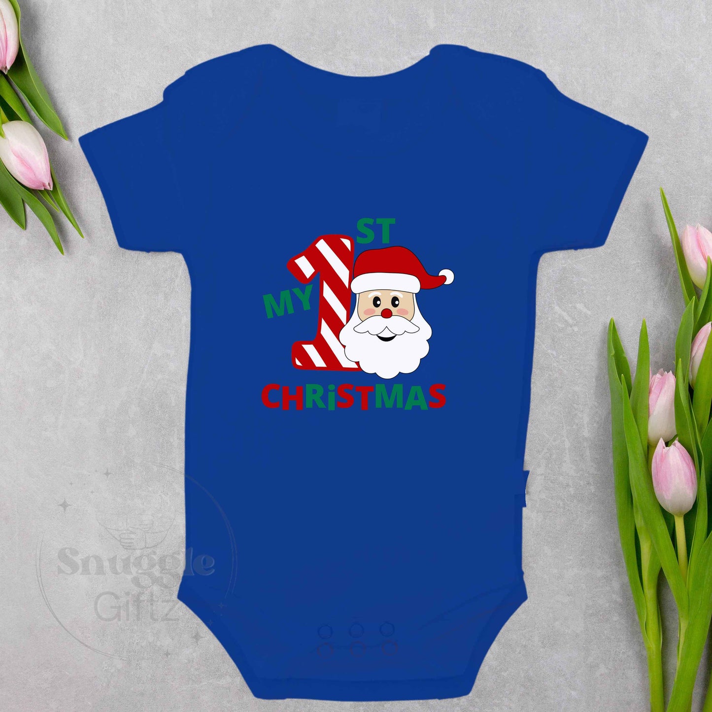 My 1st Christmas Santa Infant Baby Jersey, Fun Cozy Bodysuit, Baby Boy Girl Gender Neutral Snapsuit, Soft Cute Diaper Shirt, Adorable Romper