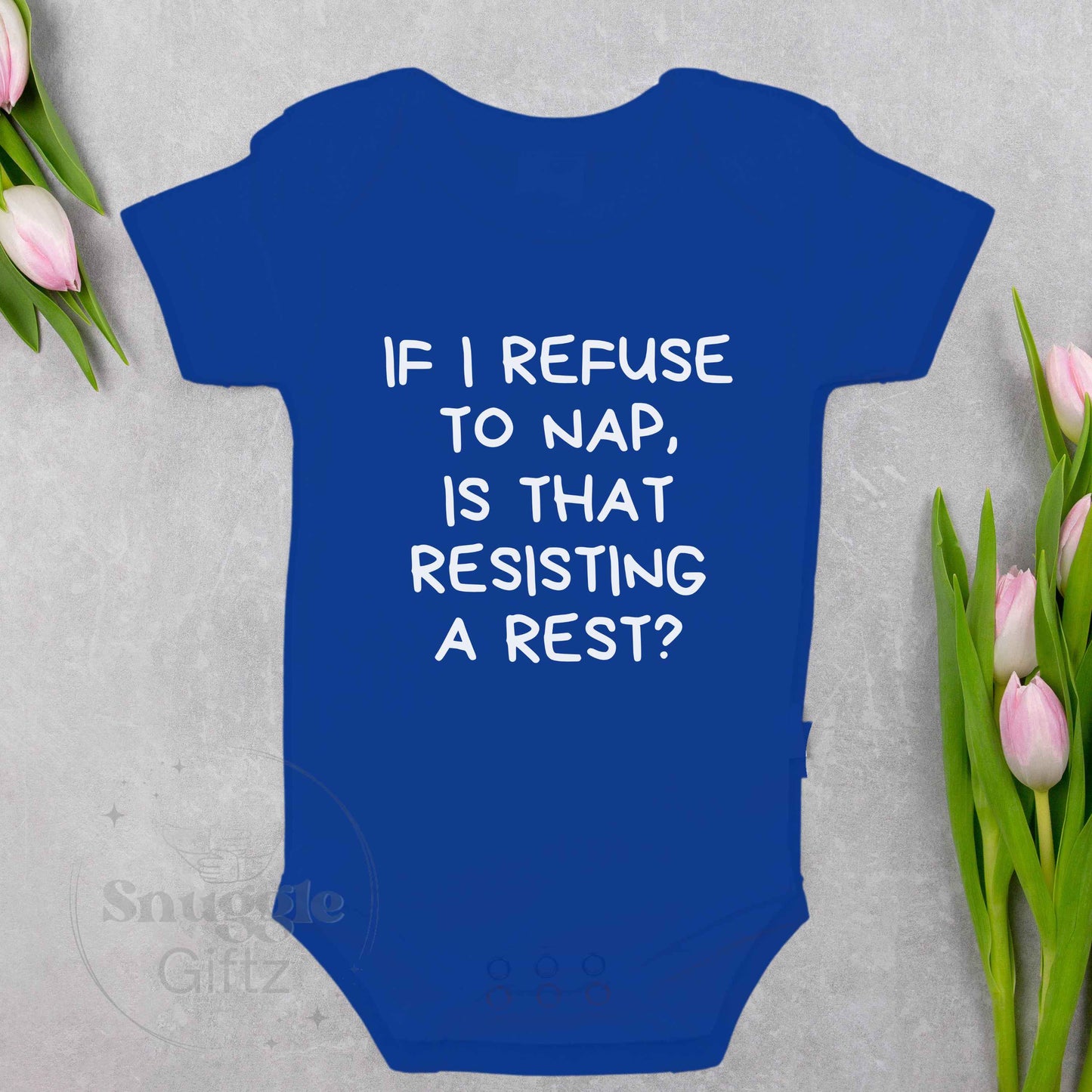 If I Refuse To Nap Resisting A Rest Police Humor Infant Baby Shirt Fun Cozy Bodysuit, Baby Boy Girl Snapsuit, Soft Cute Diaper Shirt Romper